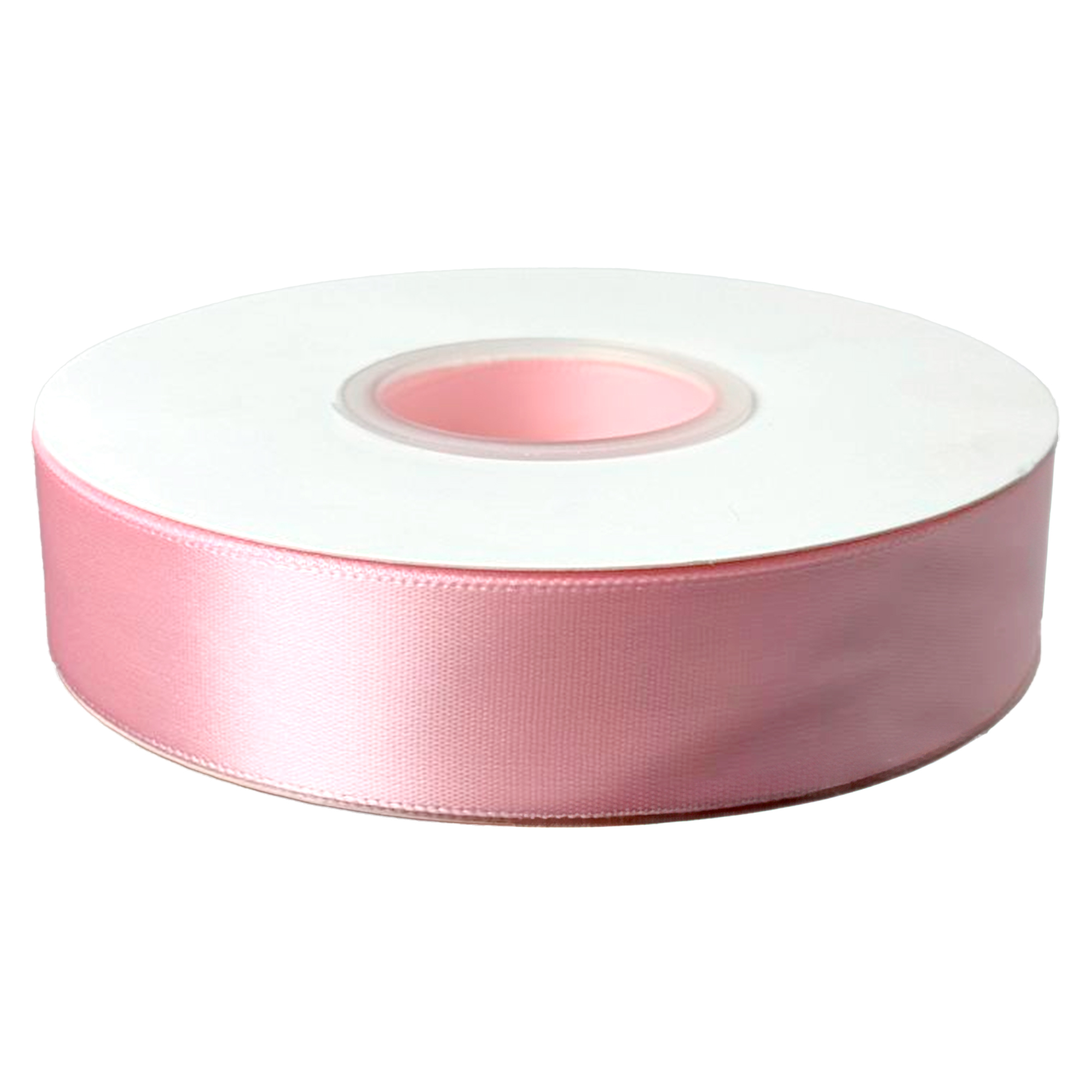 Лента атлас, 25 ммx50 ярд, плотная, на катушке Пудровый