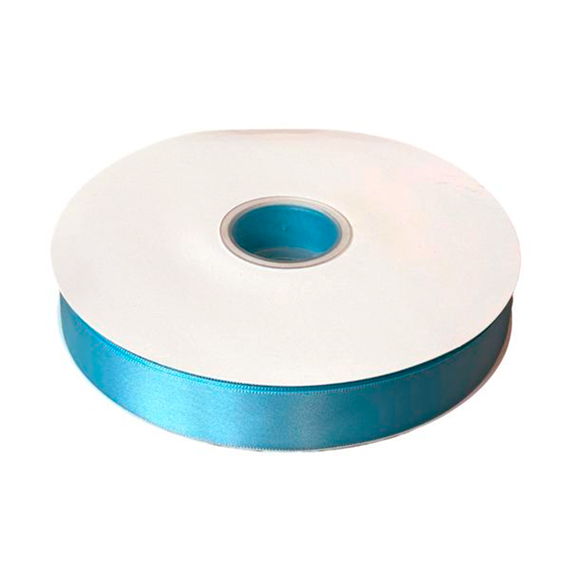 Лента атлас, 25 ммx50 ярд, плотная, на катушке Голубой