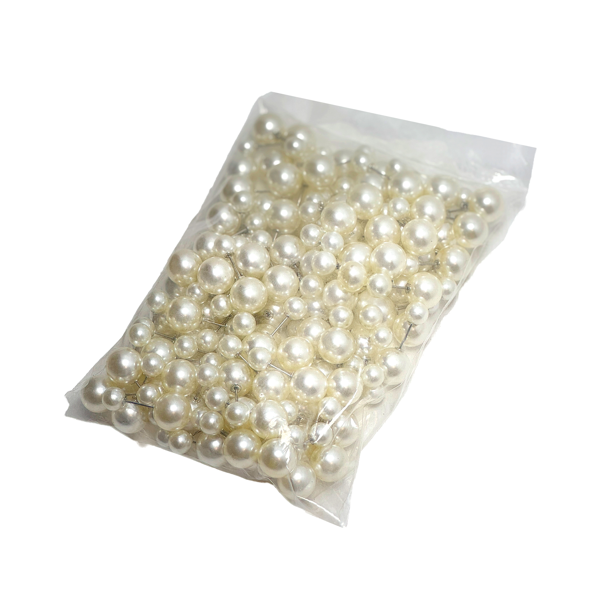 Булавка корсажная"Pearl", D16 ммxH3,5 см, набор (100 шт) Жемчужный