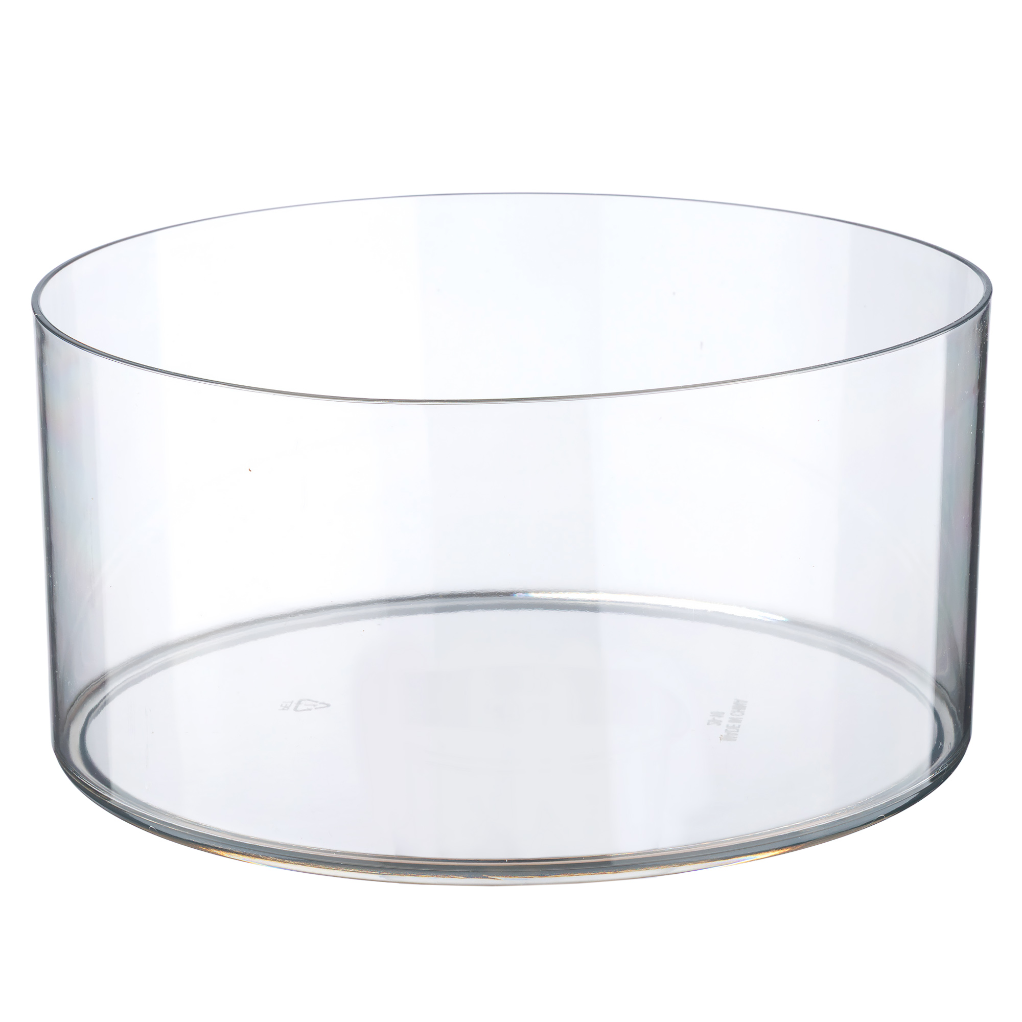 Кашпо "Round" (пластик), D20xH10 см Прозрачный