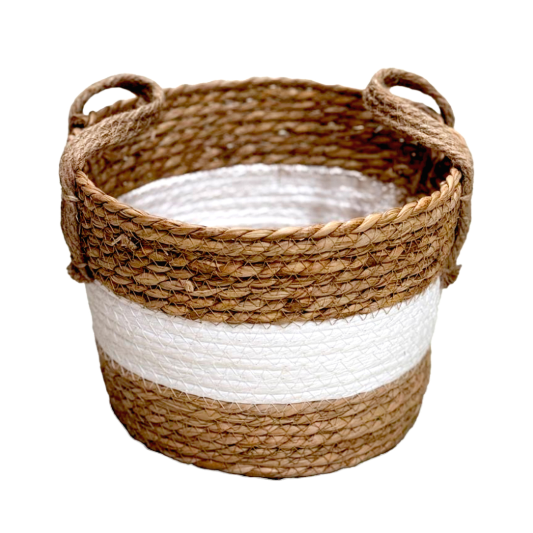 Корзина плетеная (трава), D25xH24 см Натуральный