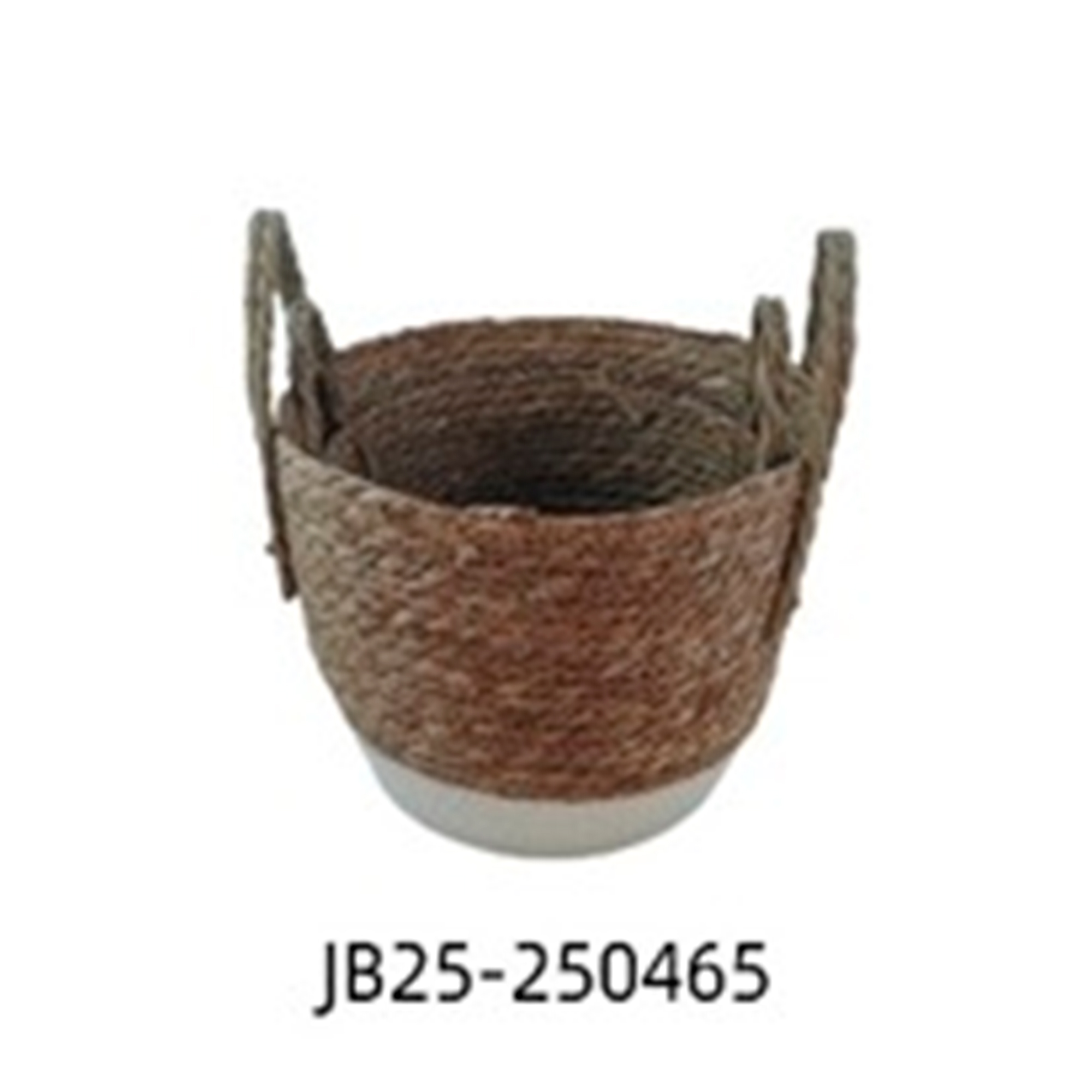 Корзина плетеная (водоросли), D29xH23 см, D25xH20 см, набор (2 шт) Коричневый