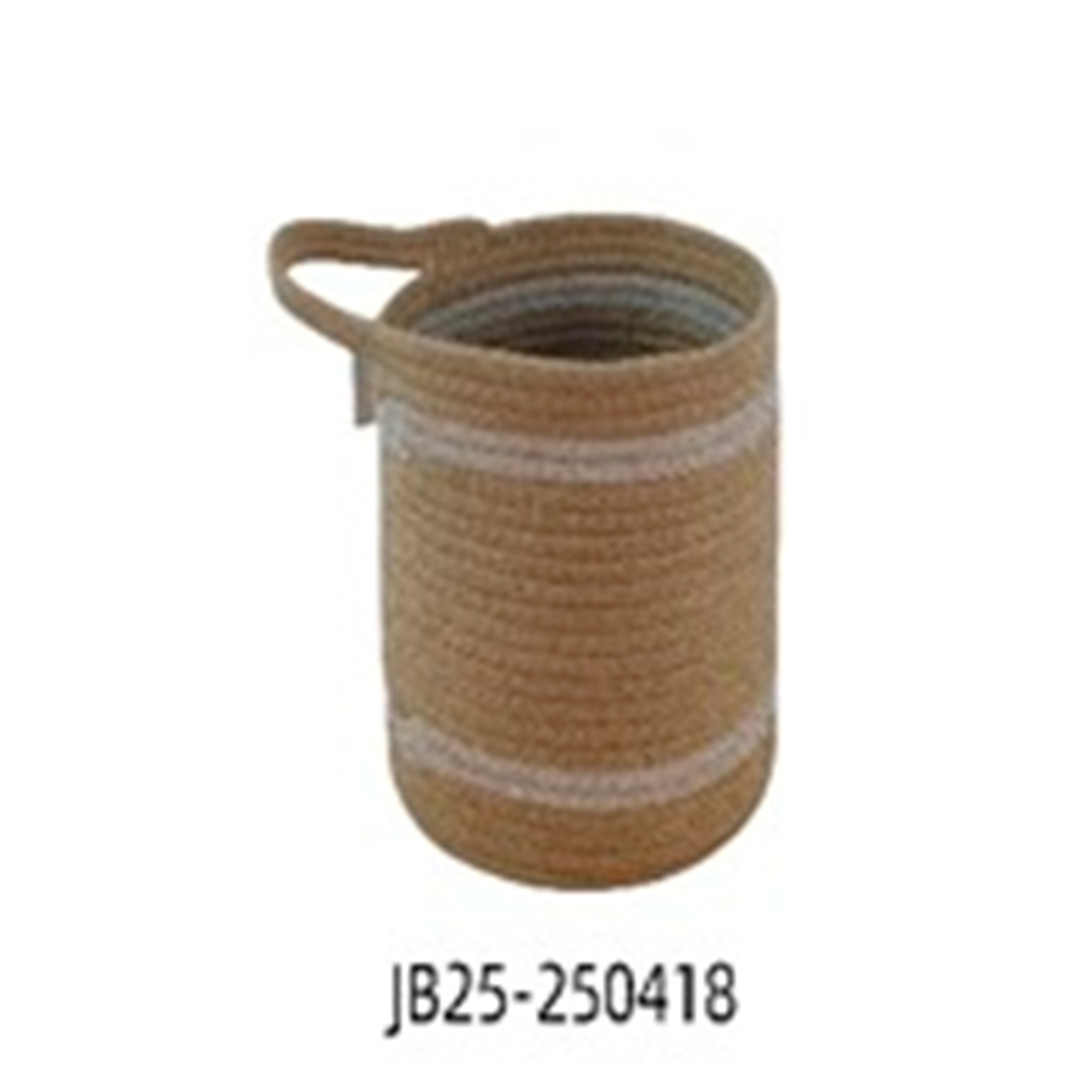 Корзина плетеная (ткань), D24xH22 см Натуральный