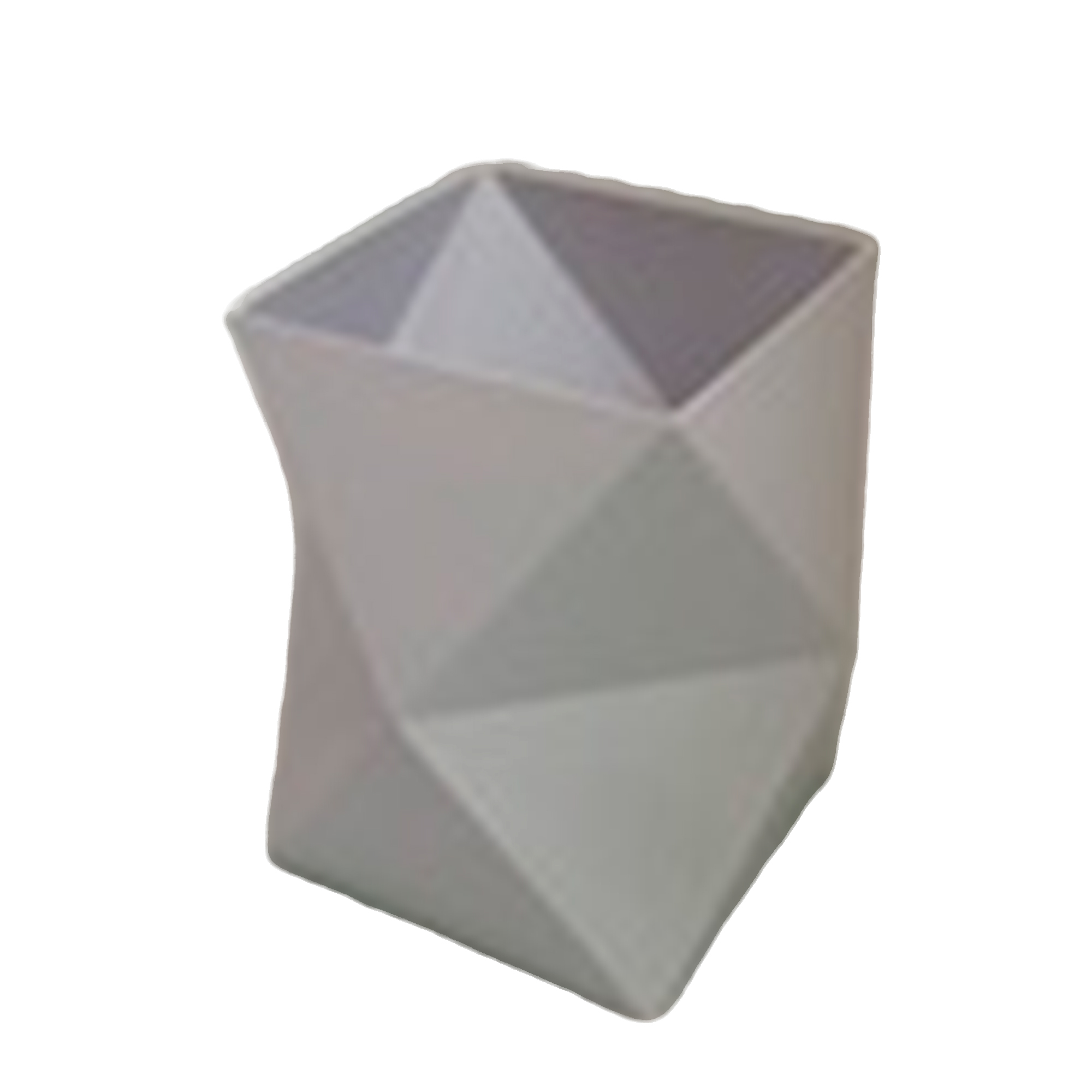 Коробка-кашпо "Geometry", 26,5x26,5xH24 см Белый