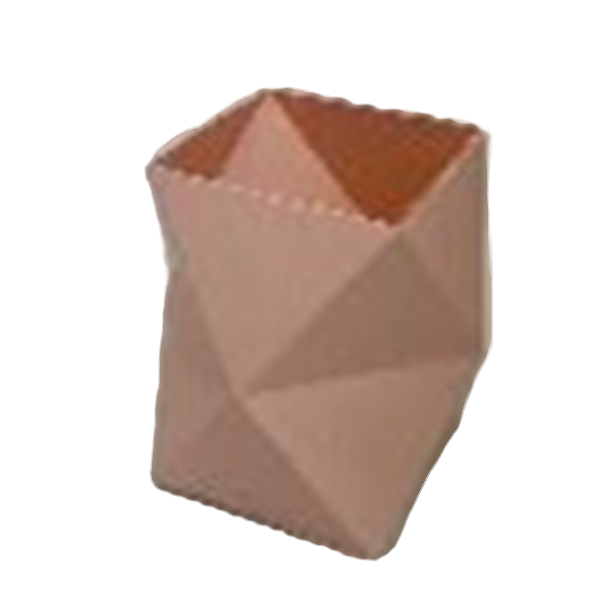 Коробка-кашпо "Geometry", 26,5x26,5xH24 см Пудровый