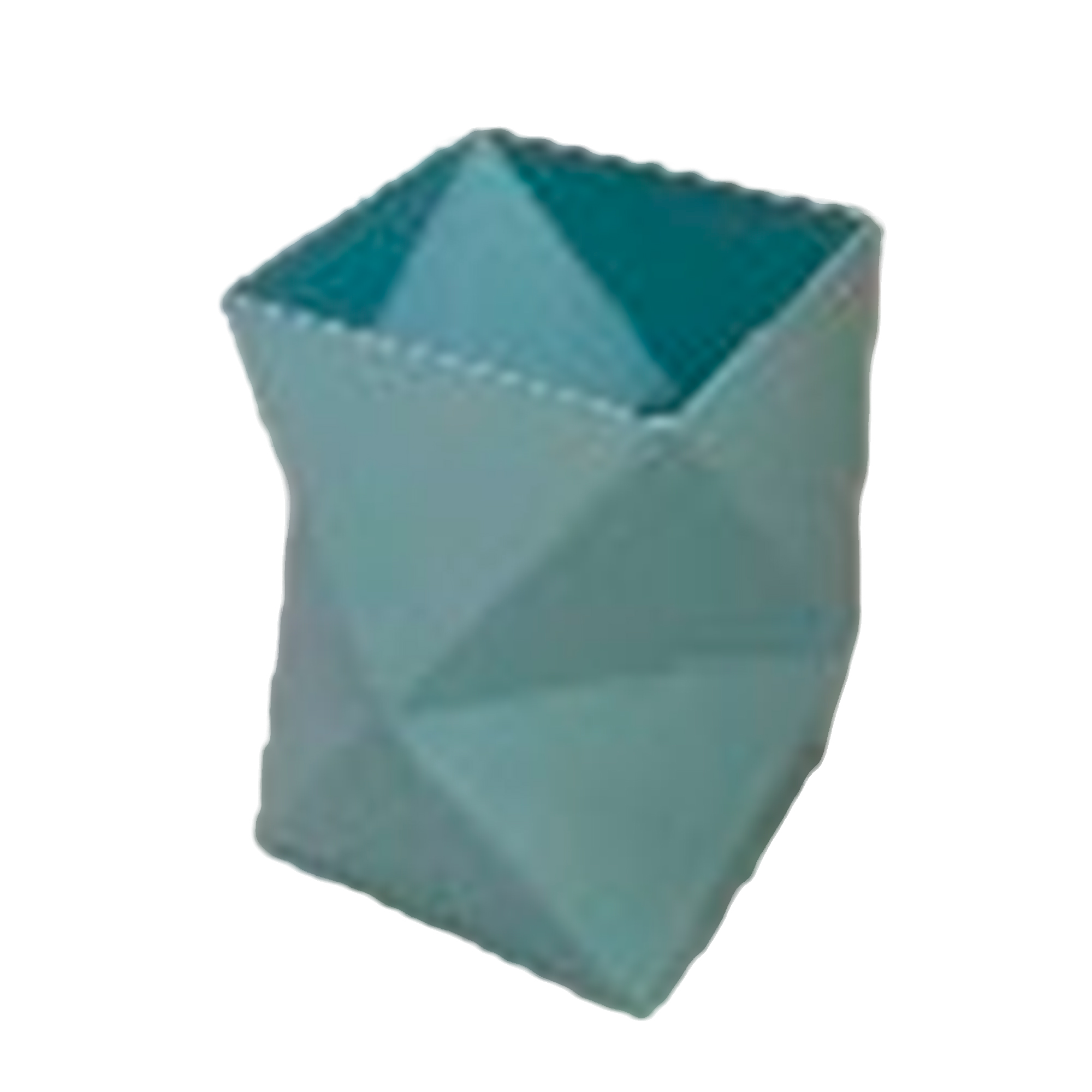 Коробка-кашпо "Geometry", 26,5x26,5xH24 см Голубой