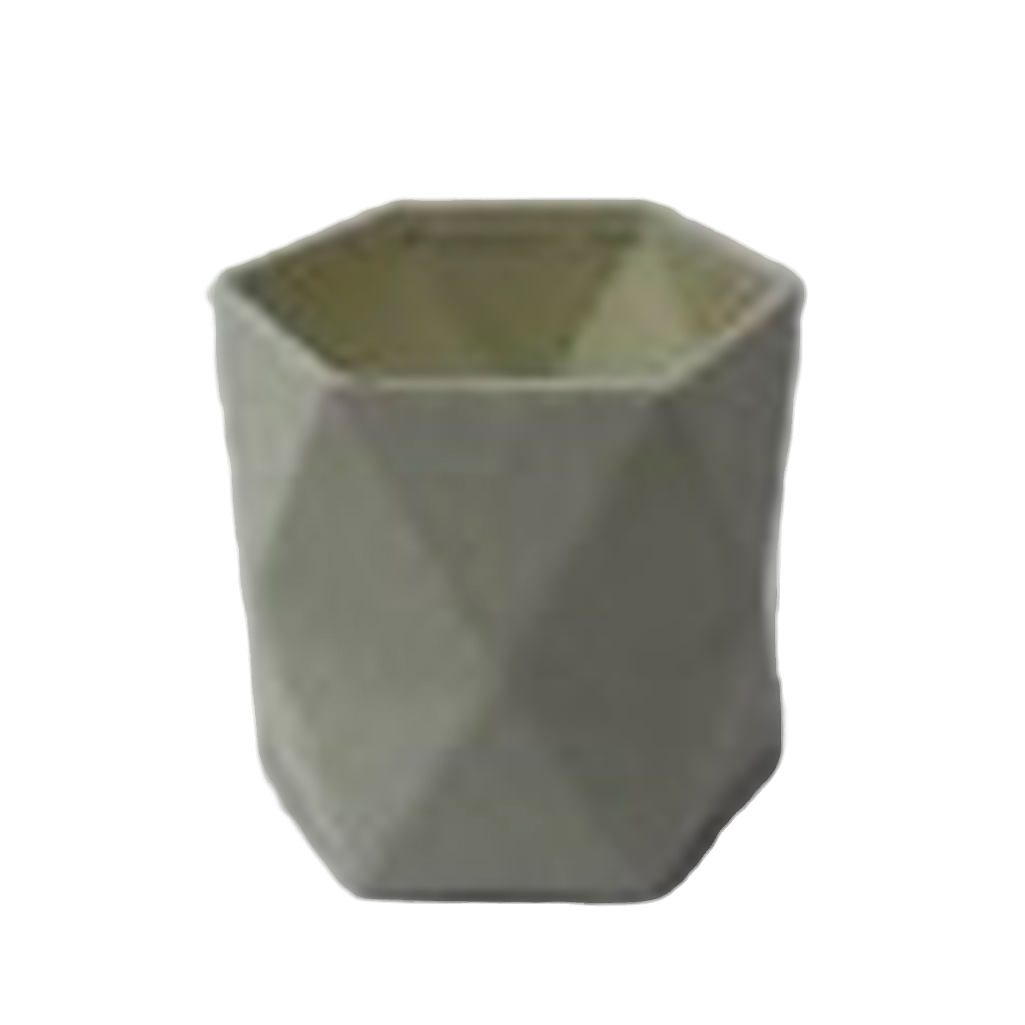 Коробка-кашпо "Geometry" (бархат), 17x15xH15 см Белый