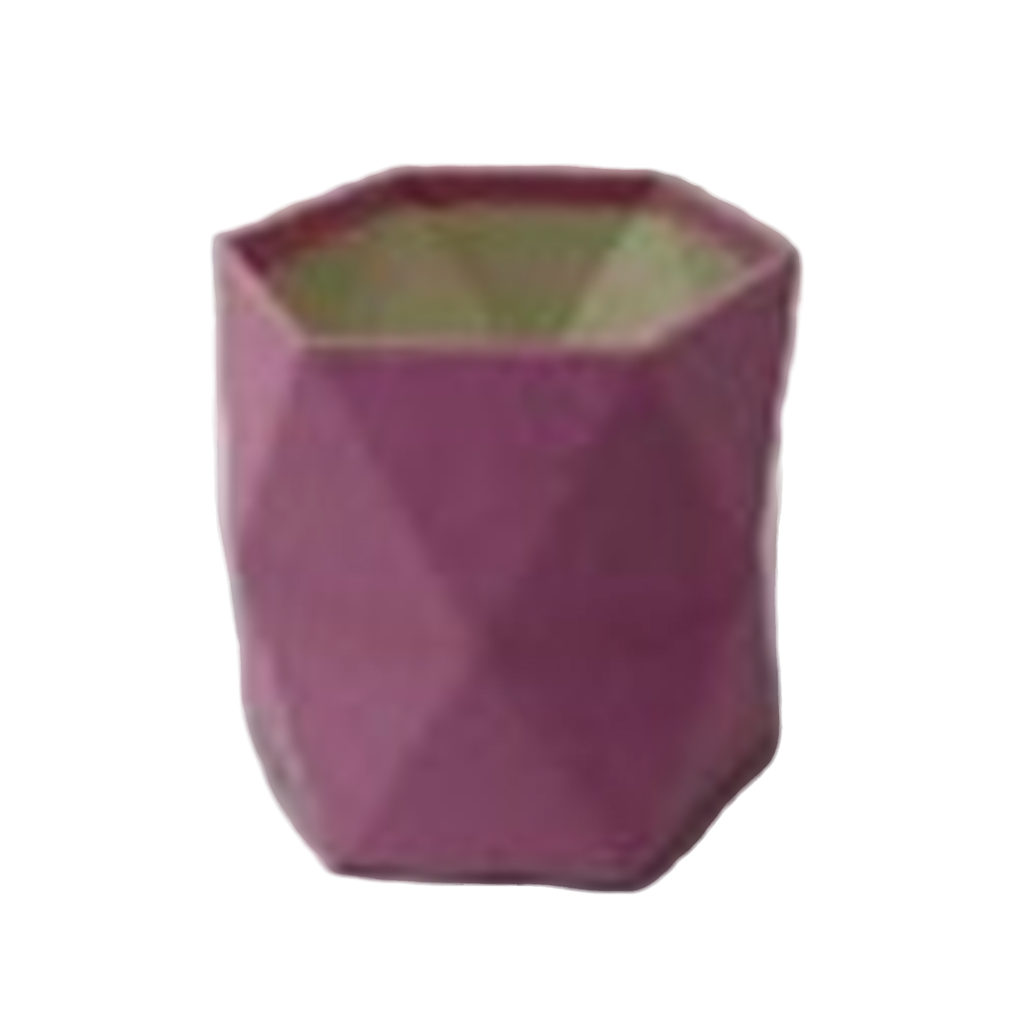 Коробка-кашпо "Geometry" (бархат), 17x15xH15 см Пурпурный