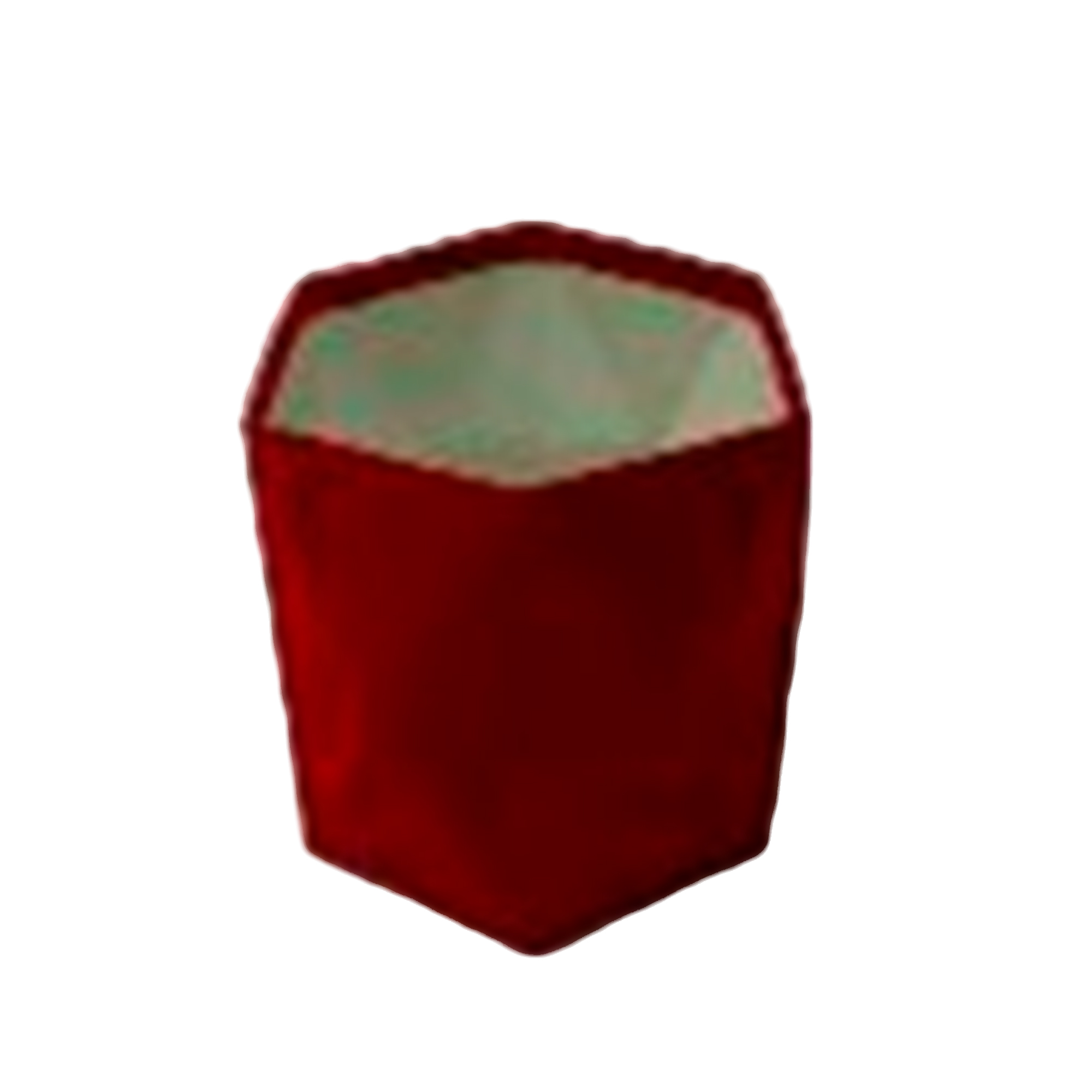 Коробка-кашпо "Geometry" (бархат), 17x15xH15 см Красный