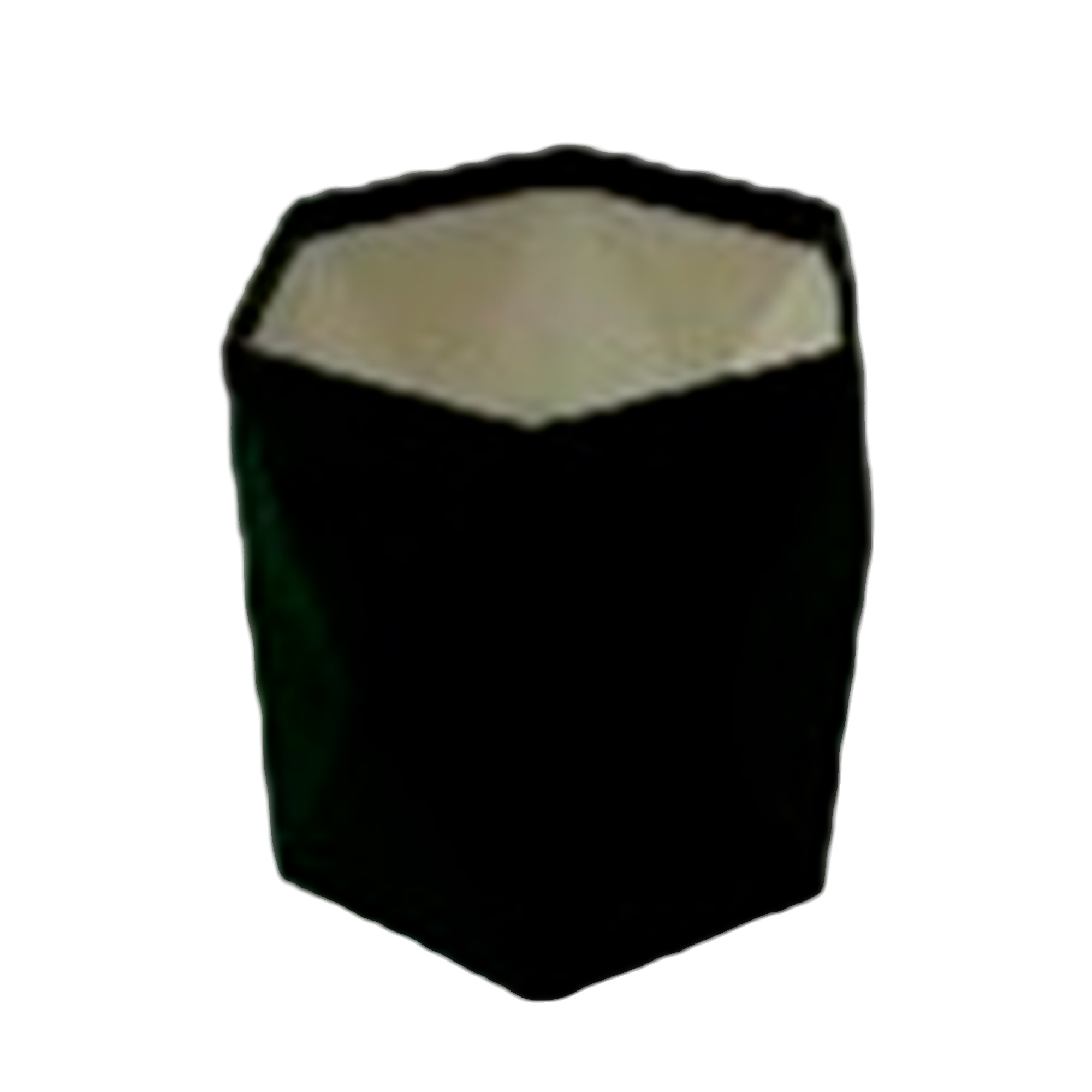 Коробка-кашпо "Geometry" (бархат), 17x15xH15 см Зеленый