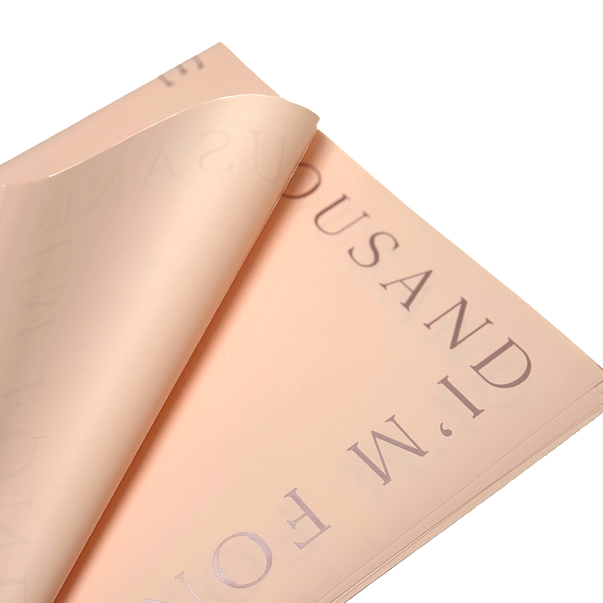 Пленка матовая "Girls", 57x57 см, 65 mic, набор (20 шт) Кремовый