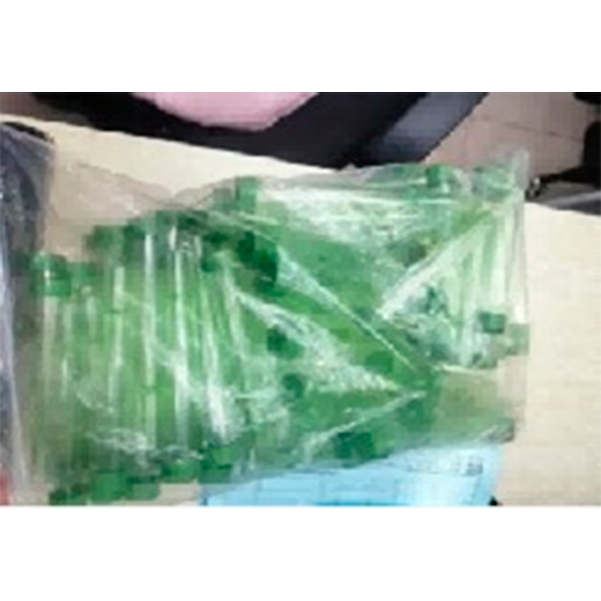 Пробирка c колпачком (пластик), D2xH11,5 см, набор (50 шт) Зеленый