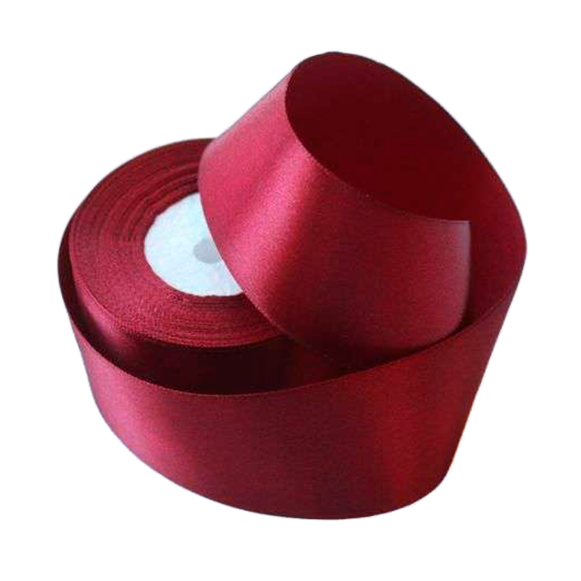 Лента атлас, 50 ммx25 ярд Бордовый