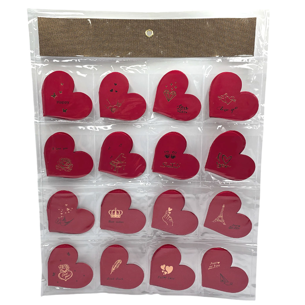 Открытка "Валентинка" (картон), 9xH9 см, набор (80 шт), в асс. В ассортименте