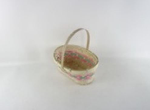 Корзина плетеная (бамбук), 23x18xH11/25 см Серый