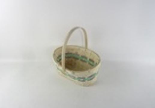 Корзина плетеная (бамбук), 23x18xH11/25 см Розовый