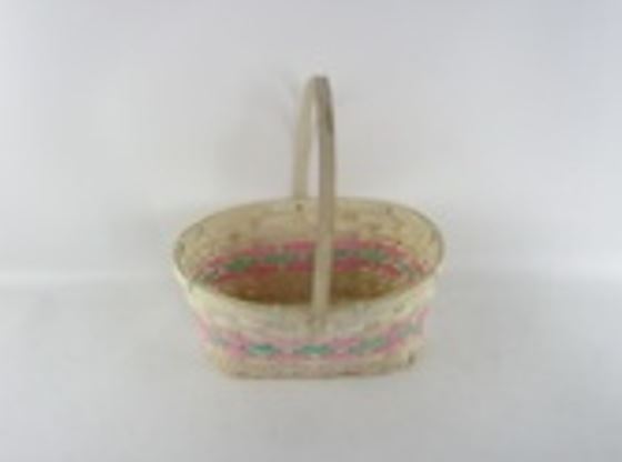 Корзина плетеная (бамбук), 28x22xH12/33 см Серый