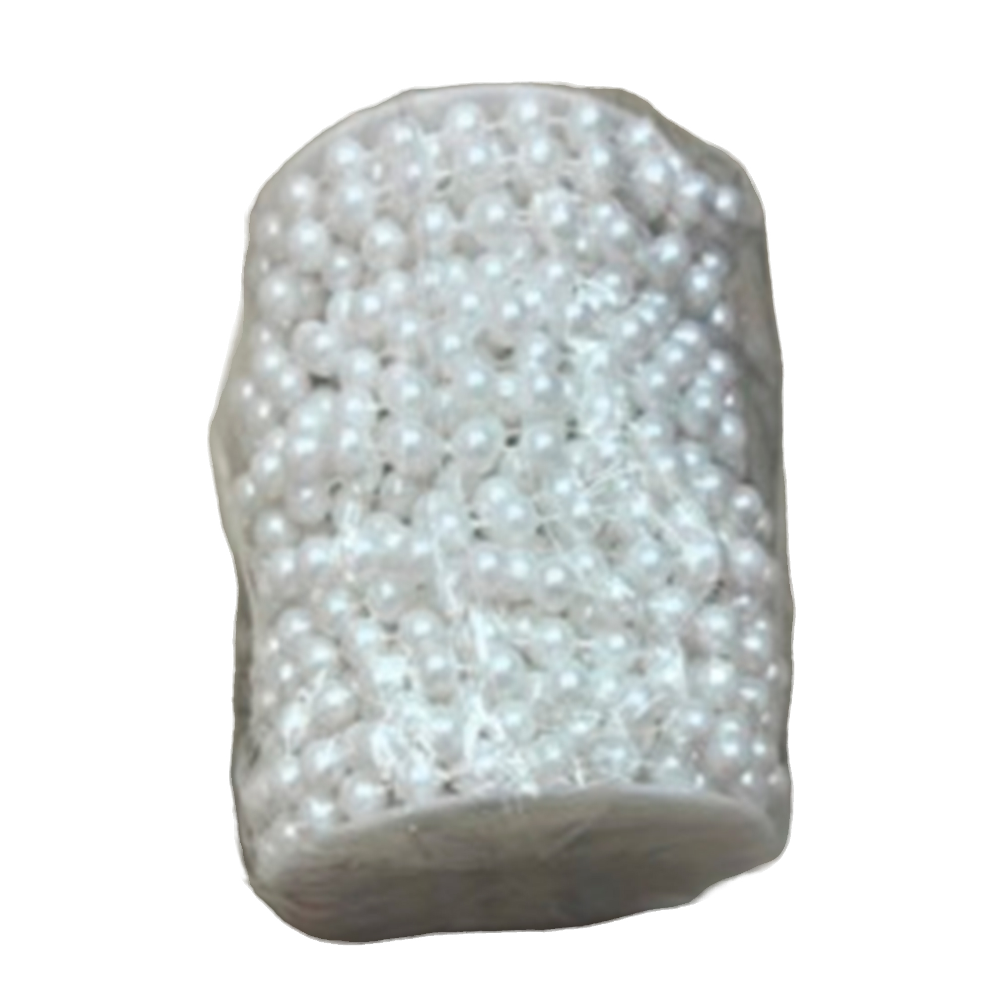 Бусы декоративные (пластик), D8 ммx15 м Белый