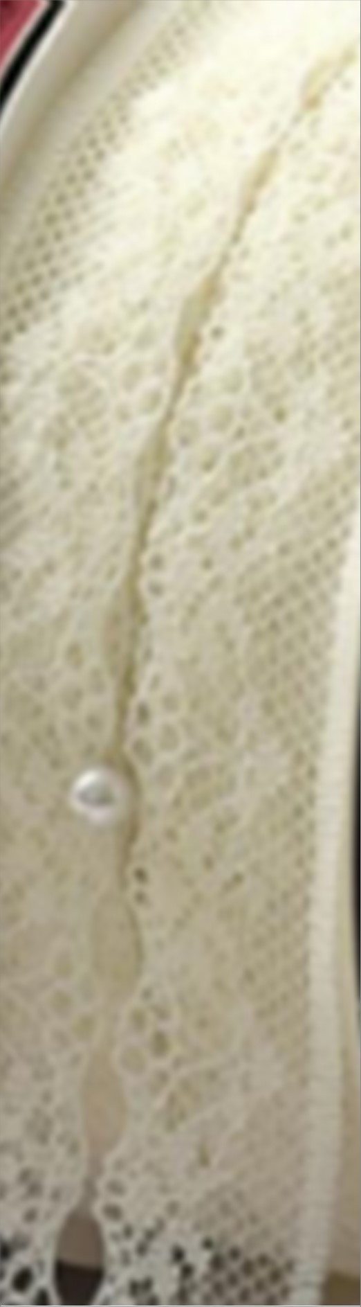 Лента декоративная "Кружево", 40 ммx25 ярд Кремовый