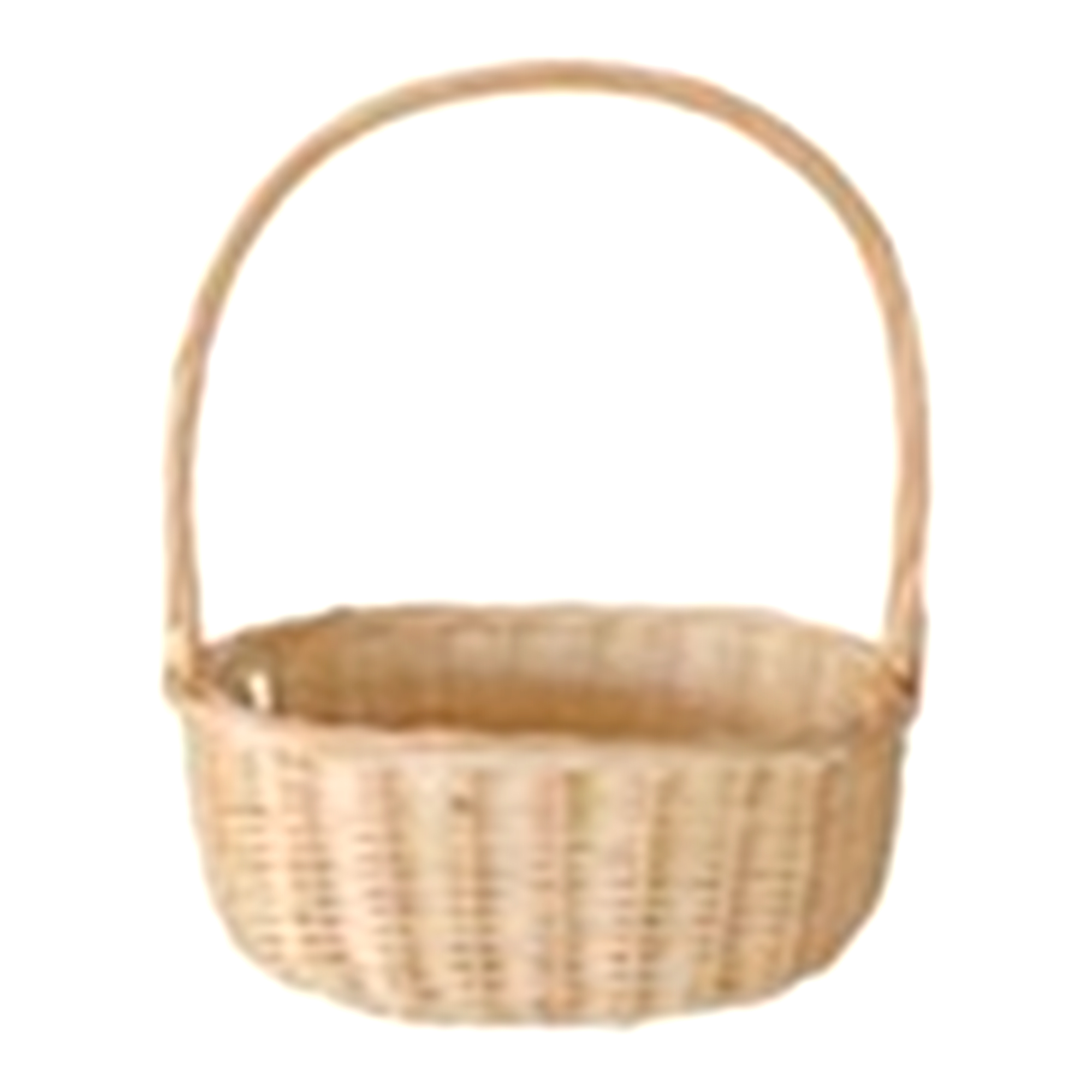 Корзина плетеная (ива), 36x28xH15/44 см Натуральный