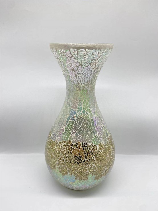 Ваза "Cracked" (стекло), H30 см В ассортименте