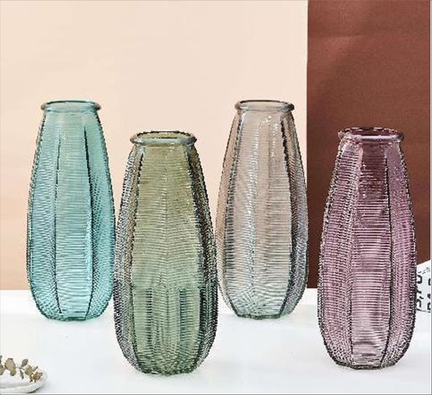 Ваза "Levity" (стекло), D12,5xH28 см Зеленый