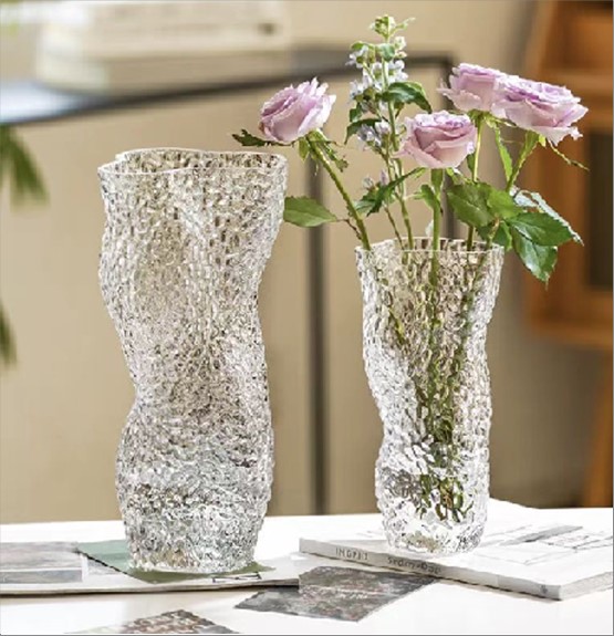 Ваза "Dance" (стекло), D15xH30 см Прозрачный