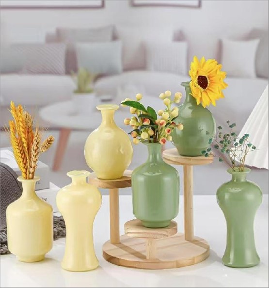 Ваза "Blown" (стекло), H11 см Желтый