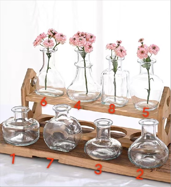 Ваза "Rose" (стекло), D7xH11 см Прозрачный