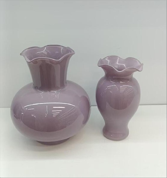 Ваза "Rome" (стекло), D16,5xH19 см Сиреневый