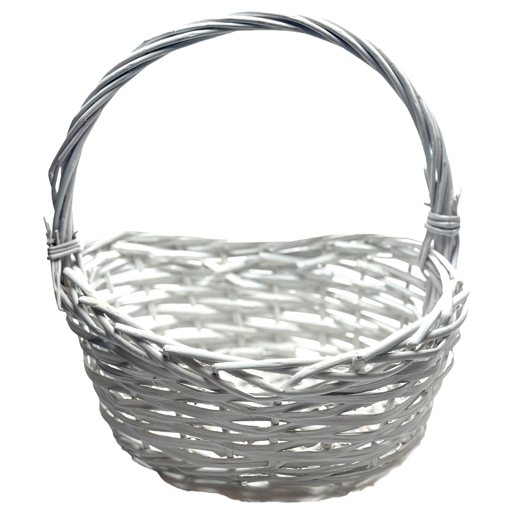 Корзина плетеная (ива), 29x21xH10/28 см Белый