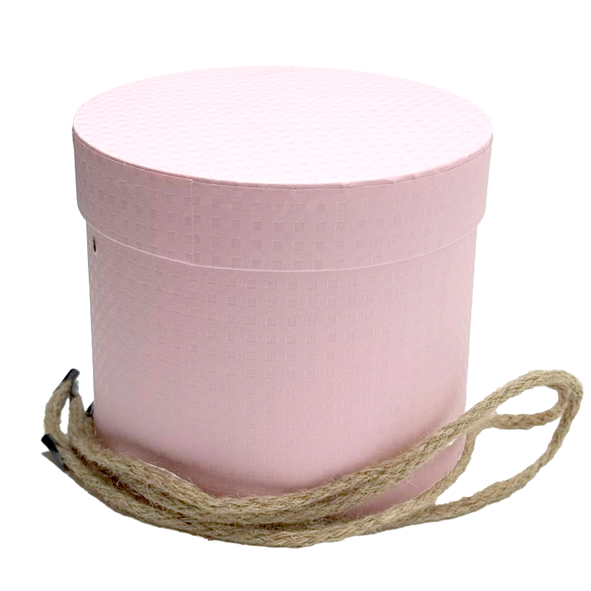 Коробка шляпная, D14xH13 см Розовый