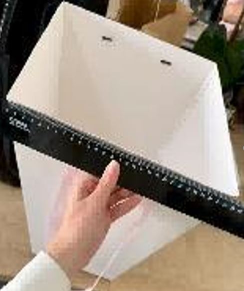 Коробка транспортировочная для цветов (крафт), 30x20xH40 см, набор (10 шт), без крышки, К Белый