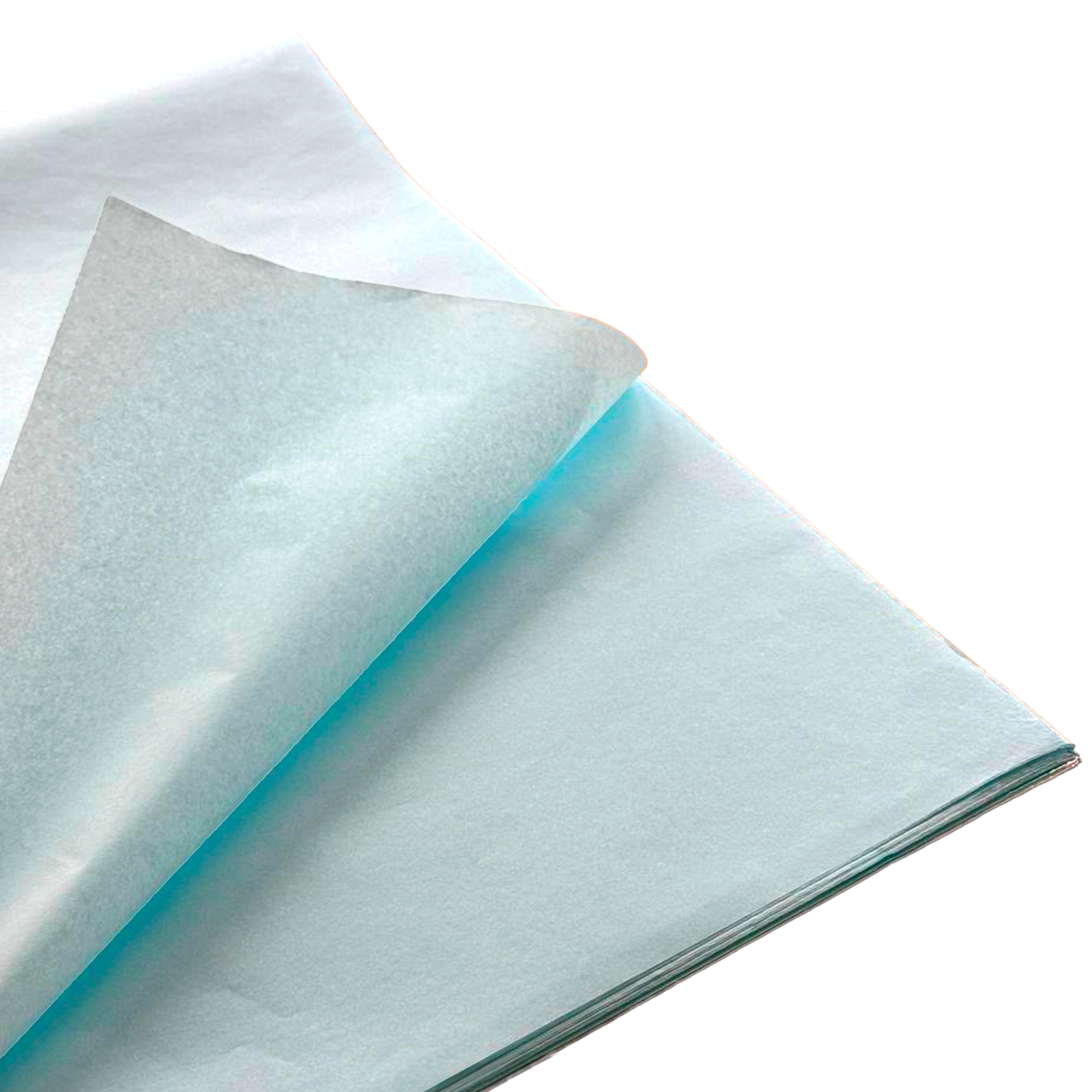 Бумага тишью, 50x70 см, 17 г/м2, набор (38 шт) Светло-голубой