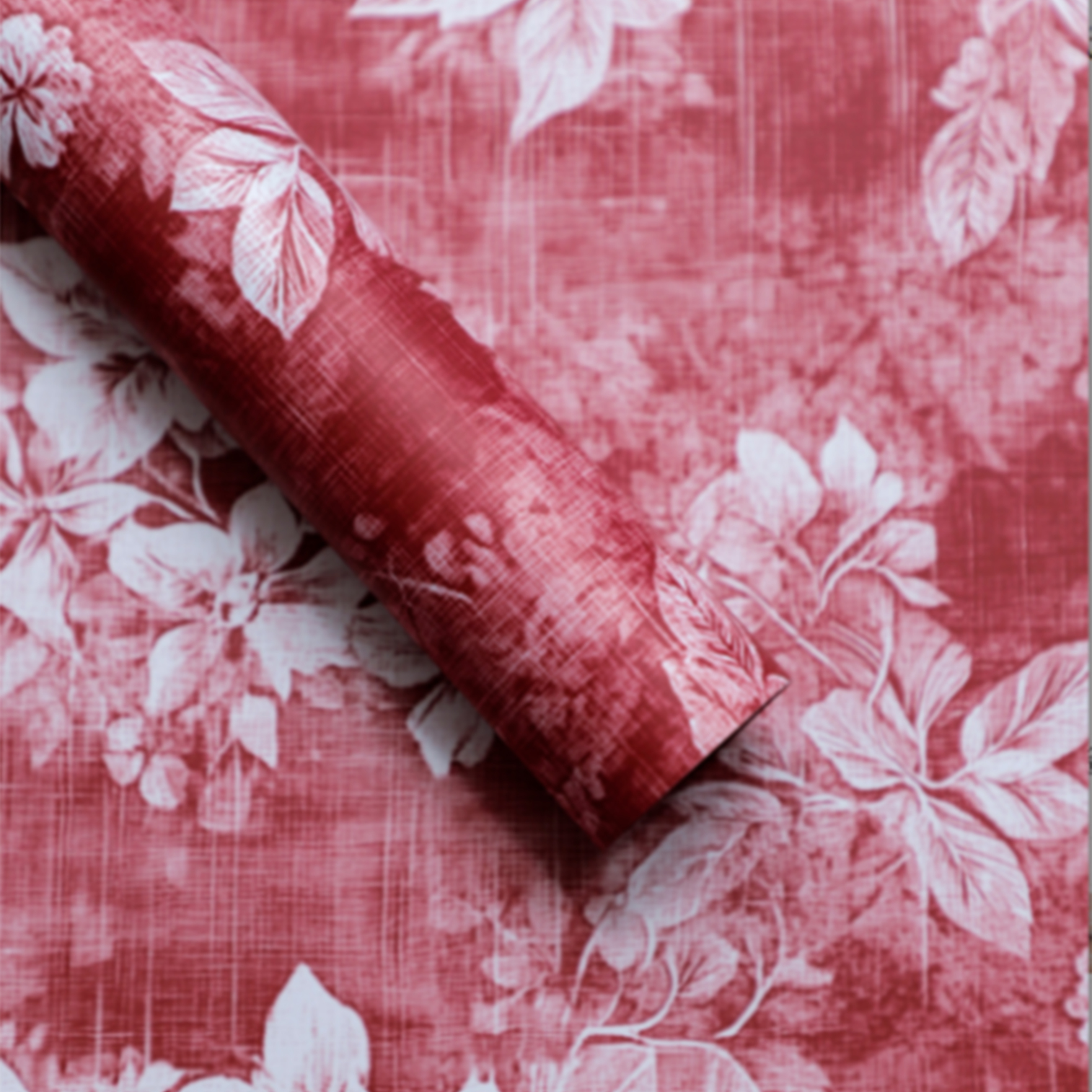 Пленка матовая "Полевые цветы", 57x57 см, 65 mic, набор (20 шт) Красный