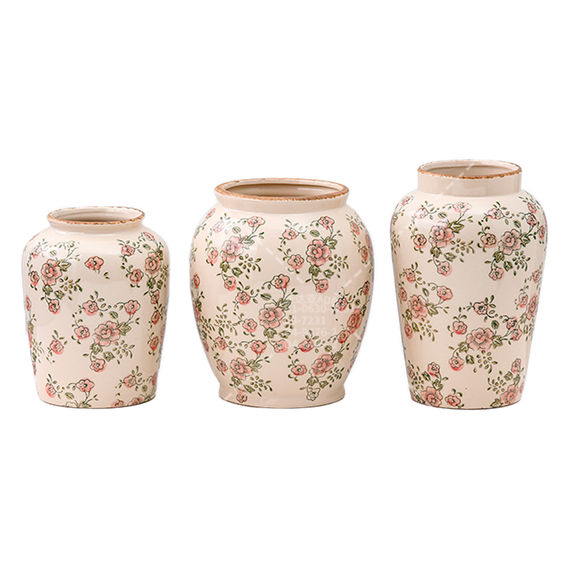 Ваза "Flower Pink" (керамика), D18,5xH22 см