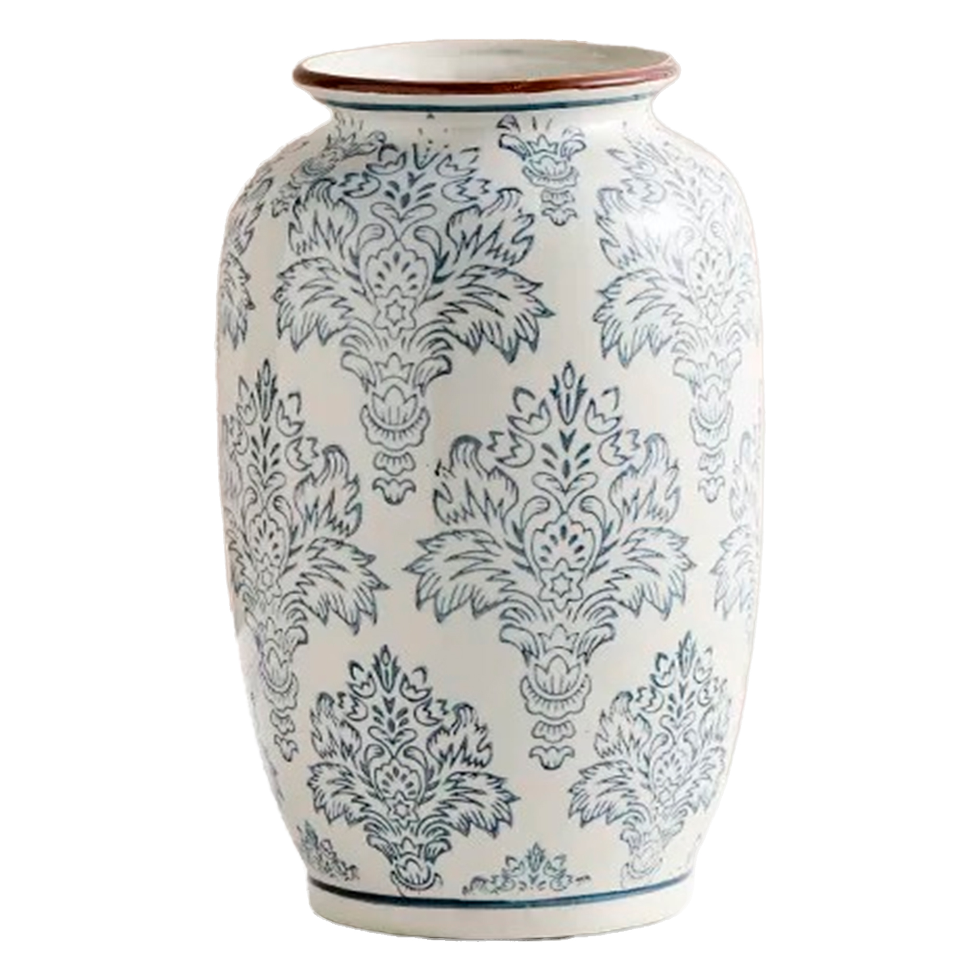 Ваза "Flower Blue" (керамика), D14,5xH25 см