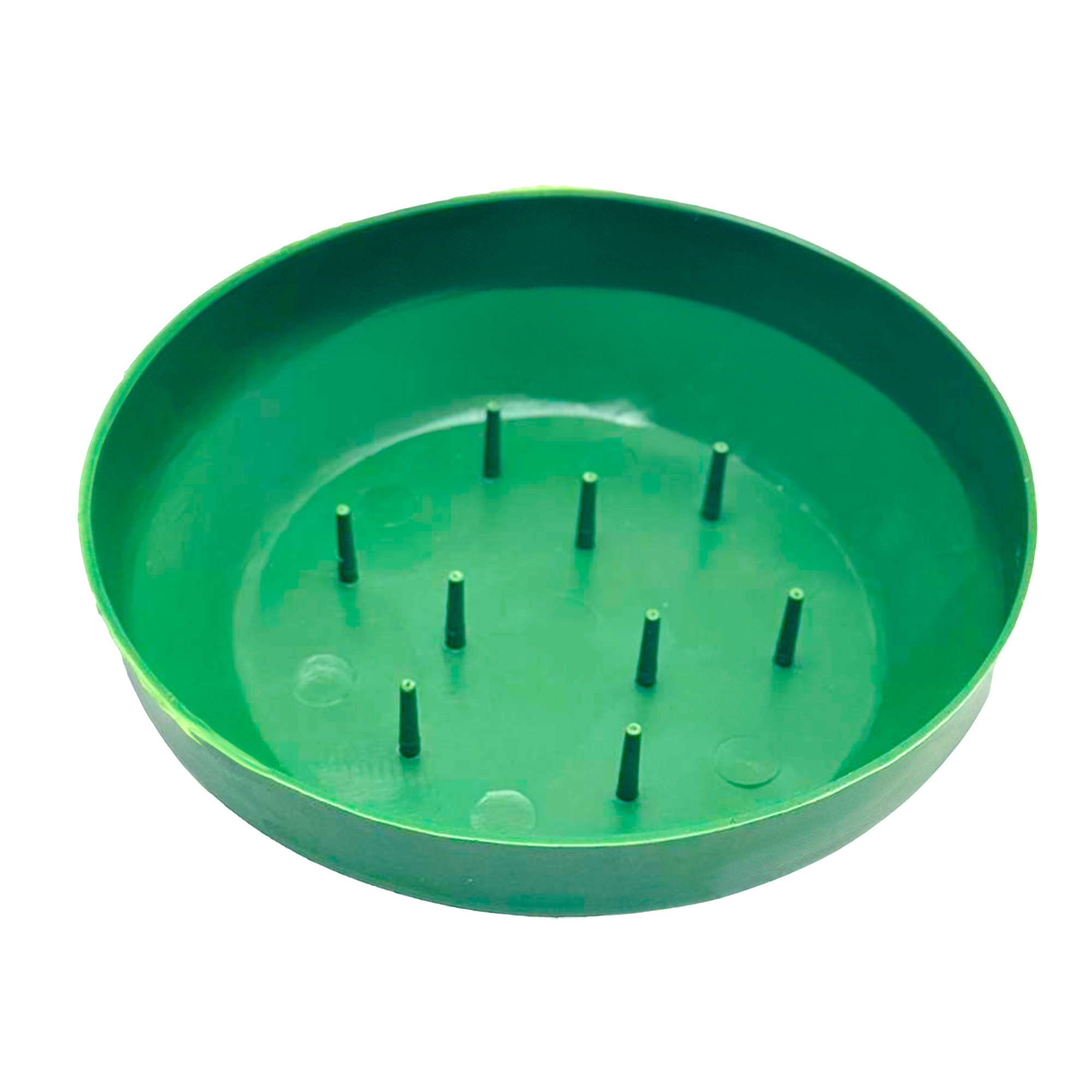 Поддон для кирпича (пластик), D13xH3 см Зеленый