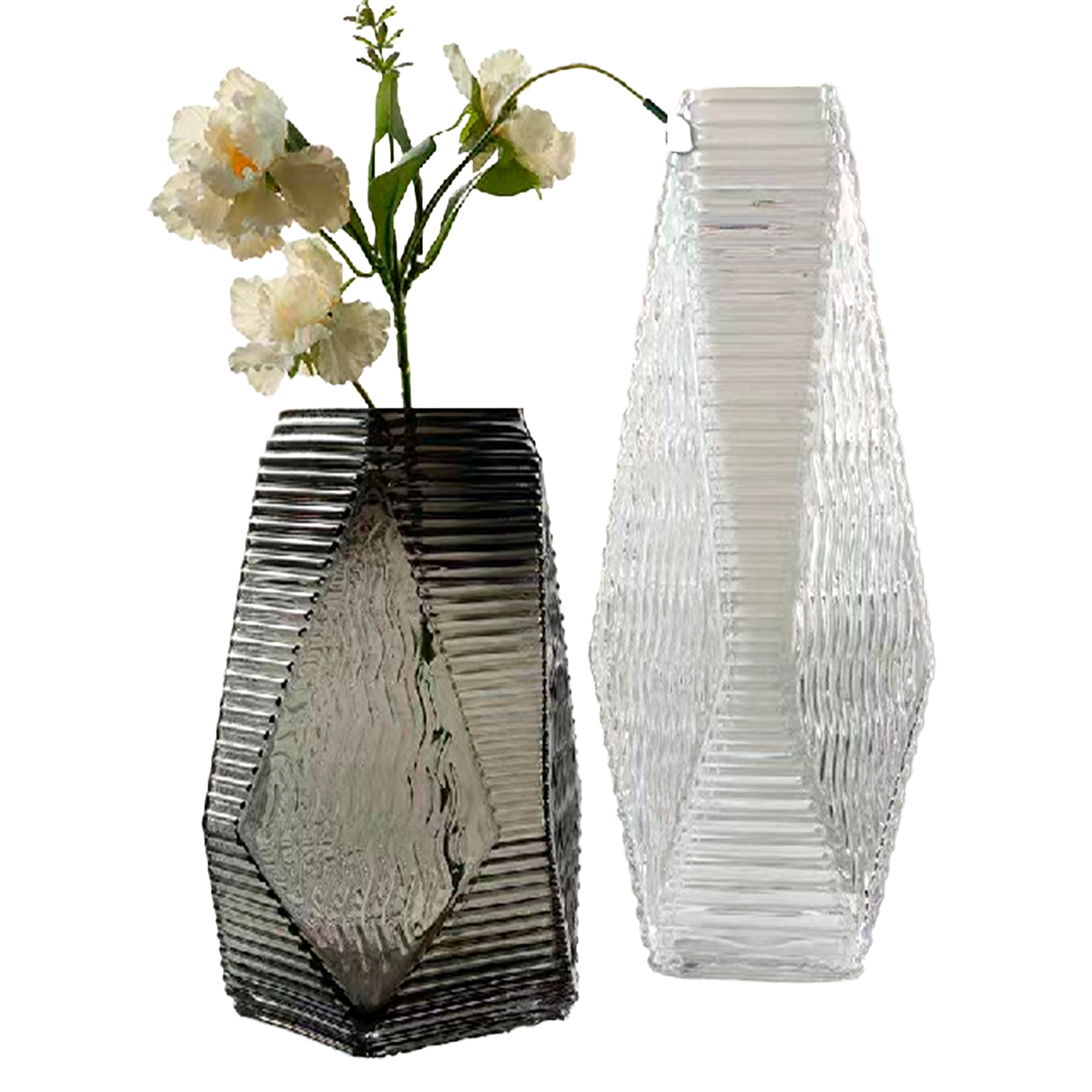 Ваза "Hexagon" (стекло), 18xH23 см