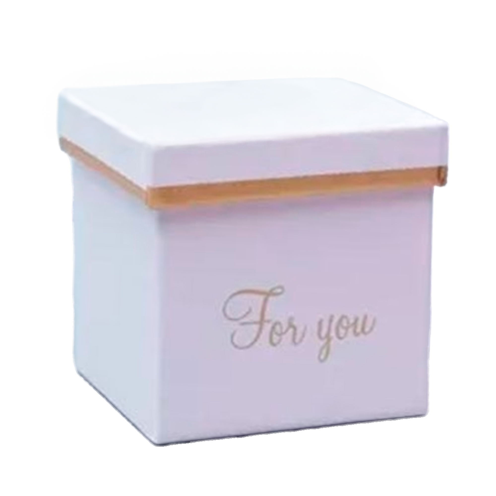 Коробка подарочная "For you", 8x8xH8 см Белый