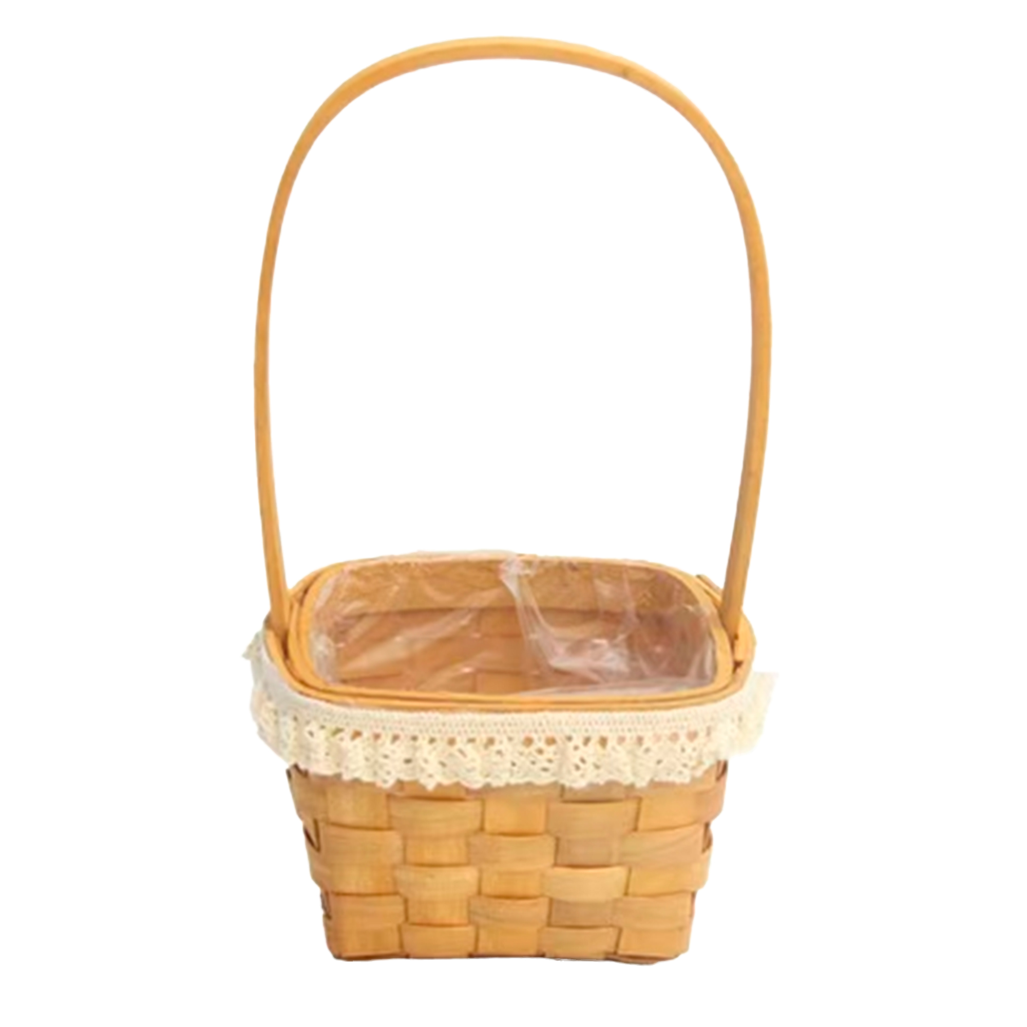 Корзина плетеная (дерево), 12x7,5xH22 см Натуральный