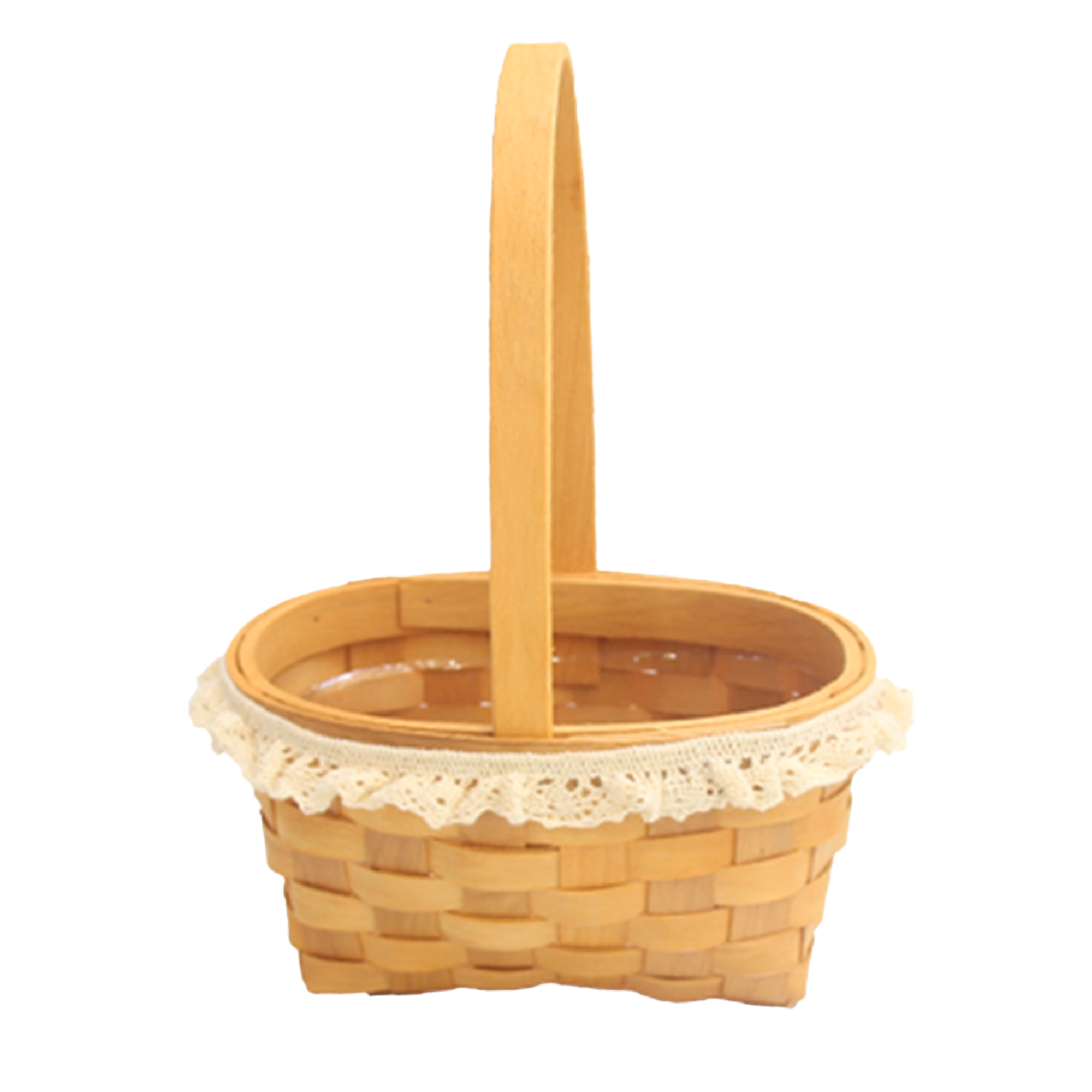 Корзина плетеная (дерево), 15x10xH8/22 см Натуральный