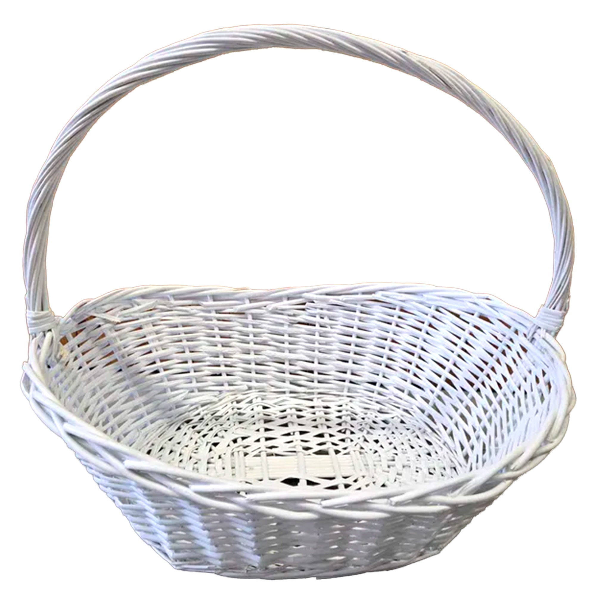 Корзина плетеная (ива), 34x22xH9/39 см Белый