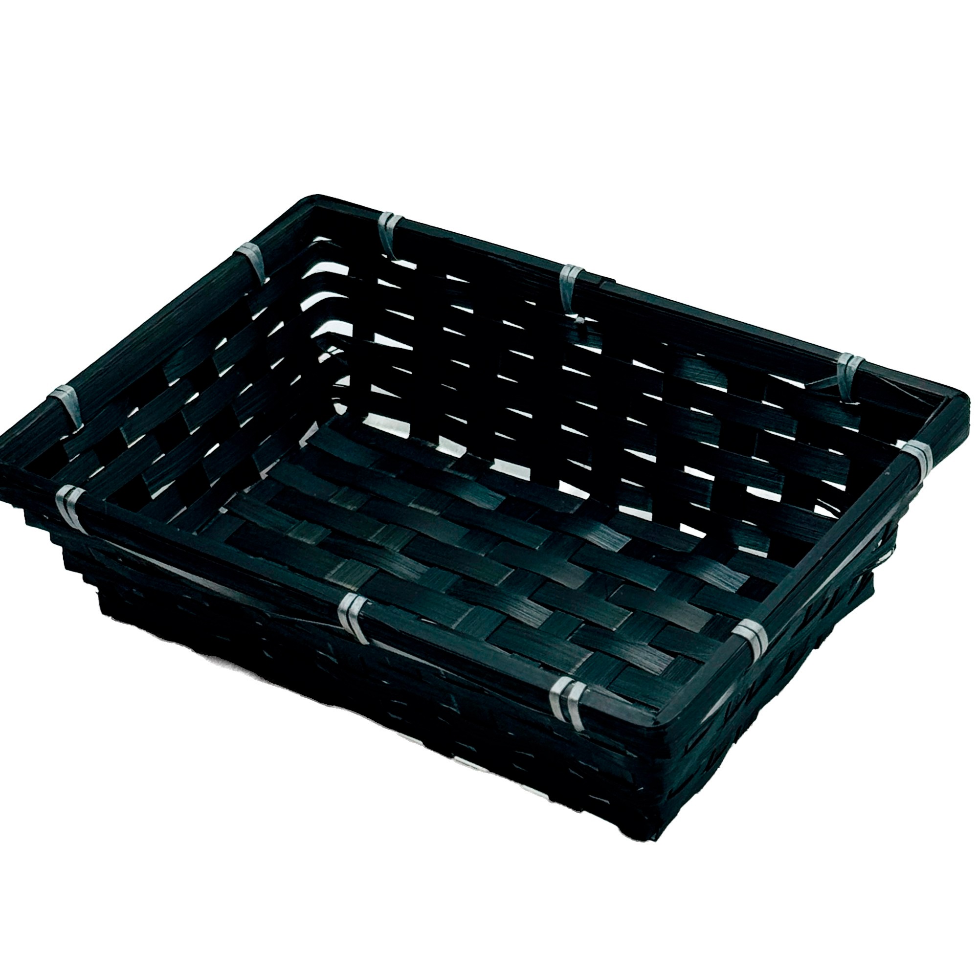 Кашпо плетеное (бамбук), 26x18xH7 см