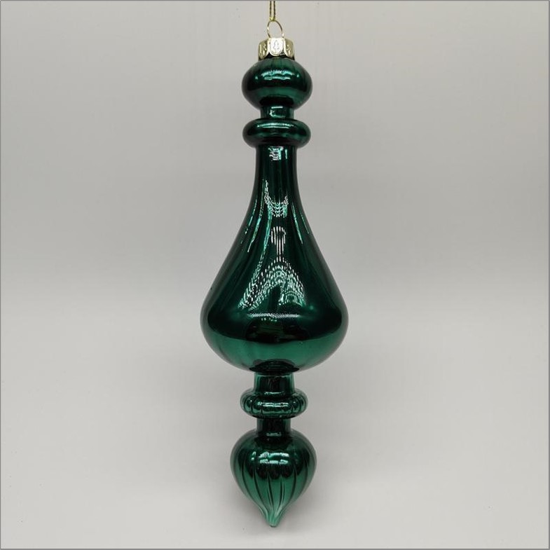 Елочная игрушка "Калабаш" (стекло), D6,5xH21 см