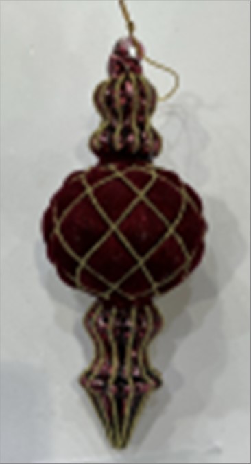 Елочная игрушка "Калабаш" (стекло), D7xH16,5 см