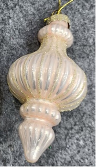 Елочная игрушка "Калабаш" (стекло), D5,5xH12,5 см