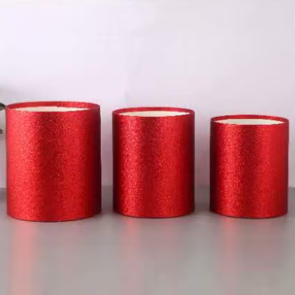 Коробка шляпная "Глиттер", D24,5xH27,5 см - D20xH24 см, набор (3 шт), без крышки