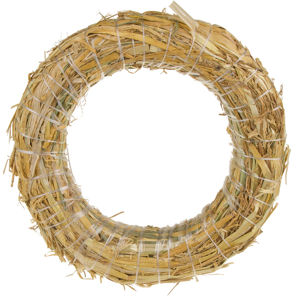 Венок (солома), D20 см Натуральный