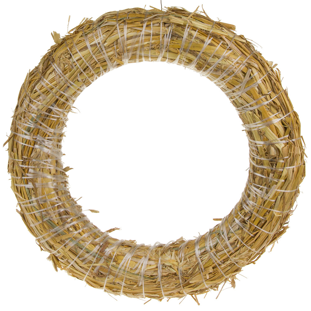 Венок (солома), D25 см Натуральный